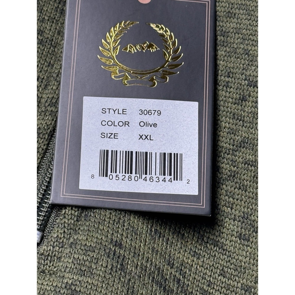 Victory Sportswear Fleece Pullover Mens XXL‎ Olive Quarter Zip Long Sleeve - Picture 7 of 13